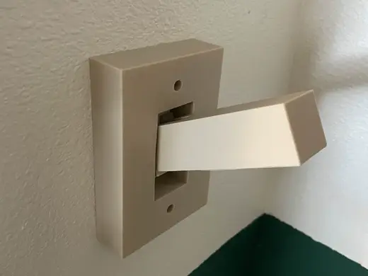 Lever light switch