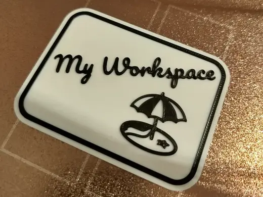 My Workspace Sign