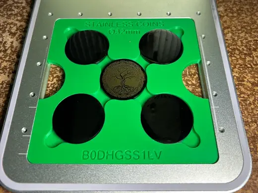 XTOOL F1 Stainless Steel Coin (32mm) Jig