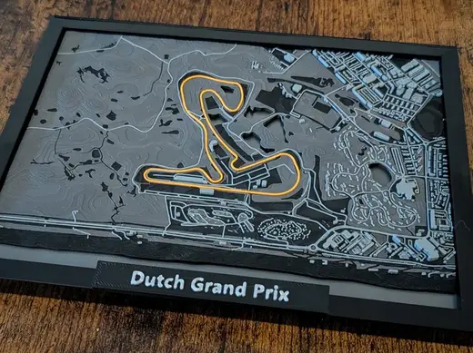 Circuit Zandvoort 3D Miniature v2