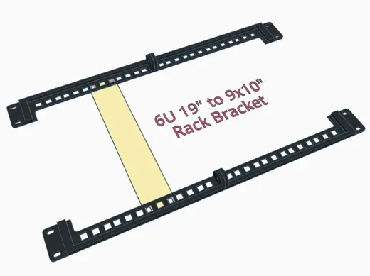 6U 19 Inch to 9U 10 Inch Rack Adapter