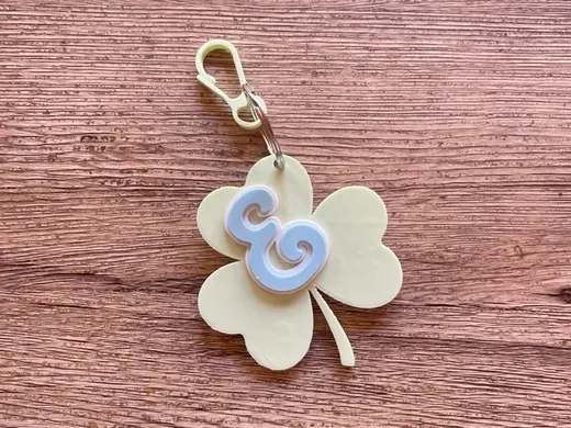 Keychain Lucky Clover set A to Z