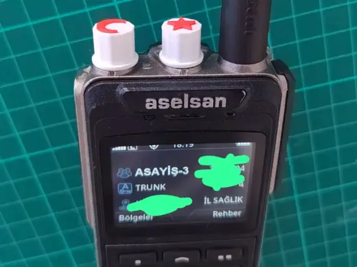 aselsan zafer 3711 telsizler için kanal ve ses pot