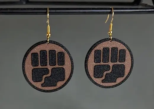 Pokemon Trading Card Game - Fighting Energy Earrings