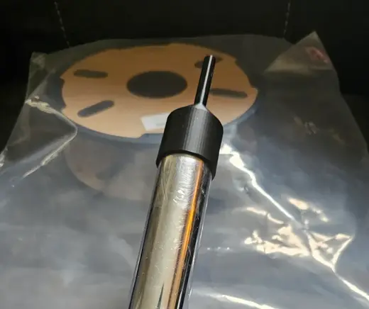 Henry Hoover attachment with nozzle to help vacuum pack you filament