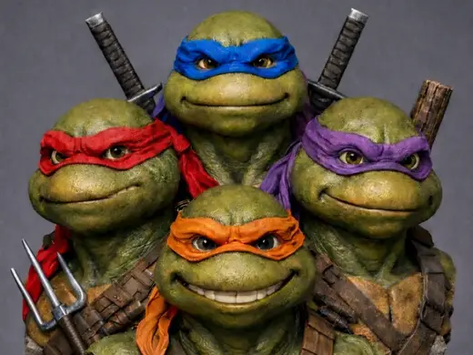 TMNT 90s Movie Style – Bust for Display & Painting