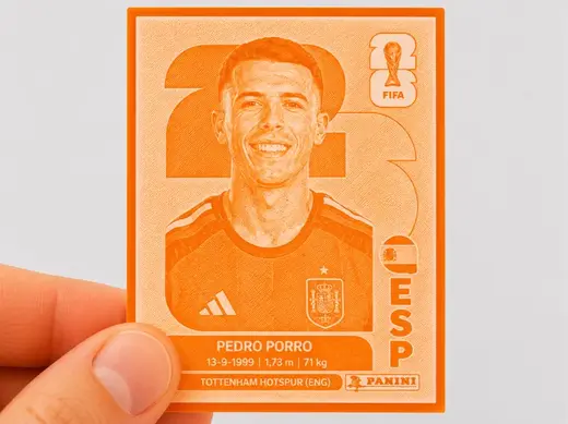Figurita 3D de Pedro Porro (Album Panini 2026)