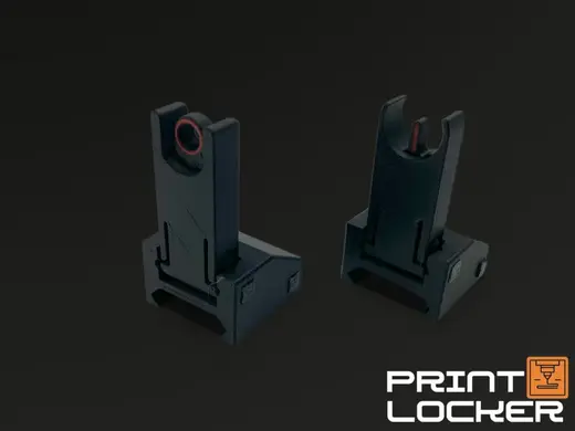 (Fully Printable) Flip Up Iron Sights V2