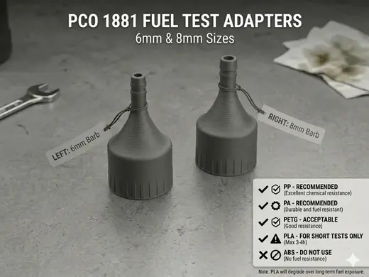 PET bottle Hose adapter 6mm 8mm PCO 1881