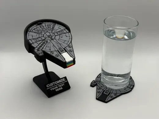 Millennium Falcon Coasters with holder