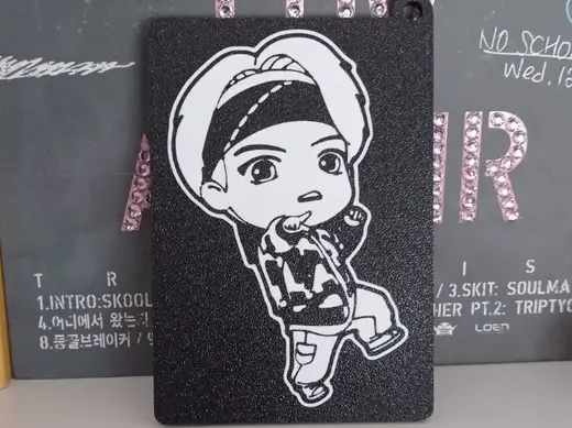 BTS BT21 Character Photocard Holder & Keychain