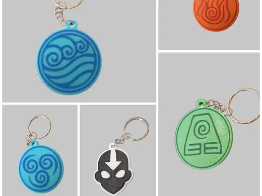 Avatar Anime Keychain Aang