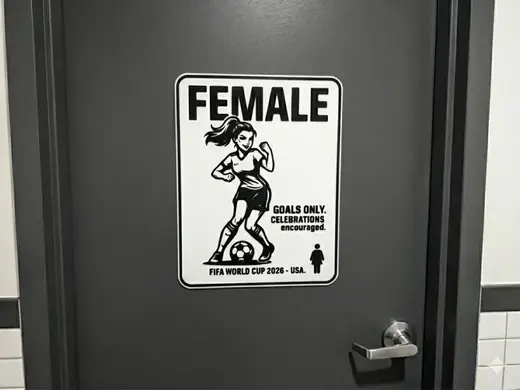 FIFA World Cup 2026 themed restroom Signs!