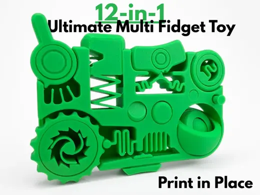 12-in-1 Ultimate Multi Fidget Toy (Print in Place)