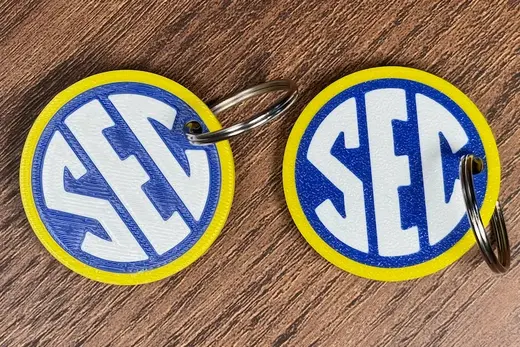 Southeastern Conference SEC Football Keychain