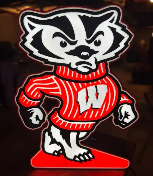 Wisconsin Badgers - Bucky Badger Light Box