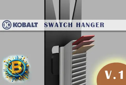 Filament Swatch Holder for Kobalt Heavy Duty Rack