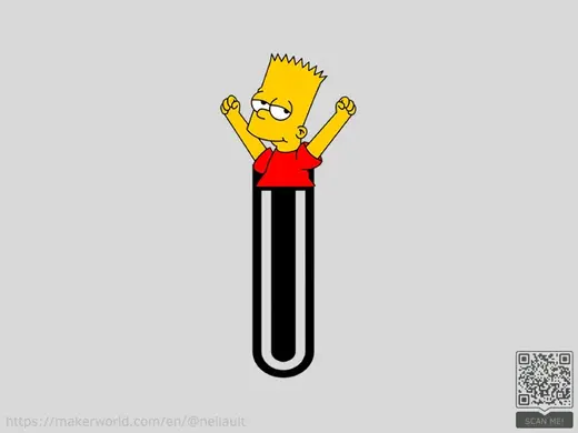 Bart Simpson Bookmark
