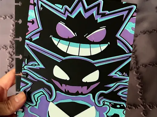 A5 disc bound notebook Gengar NO AMS
