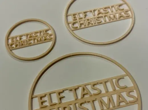 ETC - 1,8mm infill plate - Christmas ornament