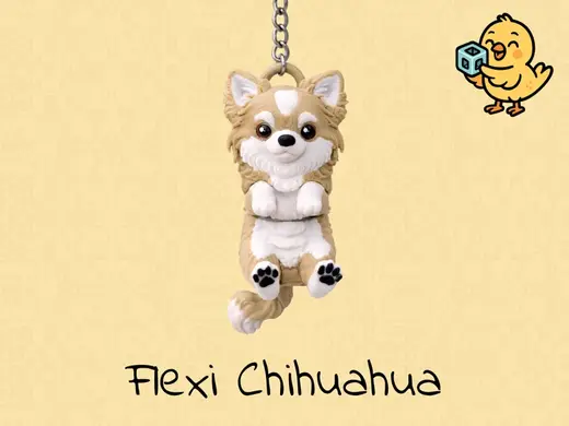 Chihuahua Keychain – Articulated Flexi Dog