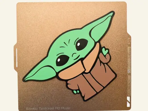 Baby Yoda Star Wars Cartoon 3D Print Hueforge