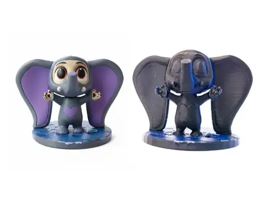 Finnick in elephant costume zootopia