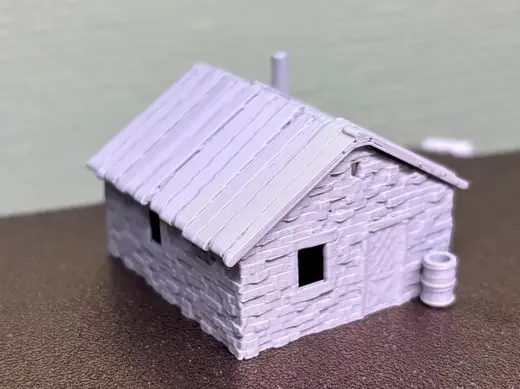 N Scale Old Stone Cottage (Model Railway)