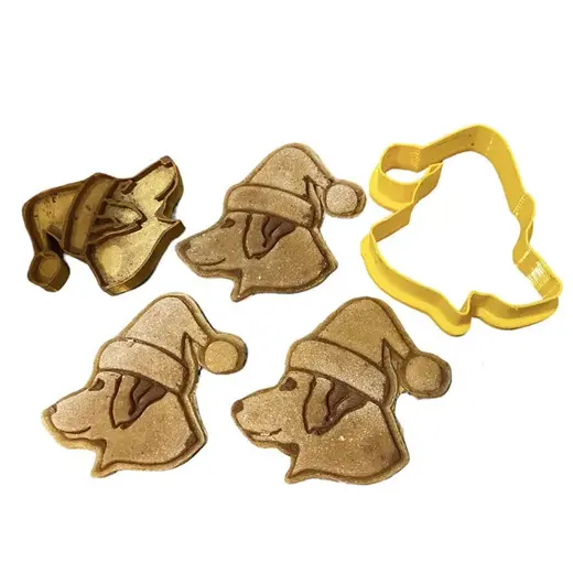 Christmas dog cookie cutter