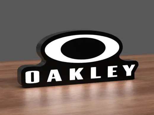 Oakley logo lightbox LED lamp