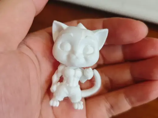 肌肉猫 有支撑 慢一点拆 可随意放大 打印 儿童 玩具 手办 摆件 模型 一键一体打印