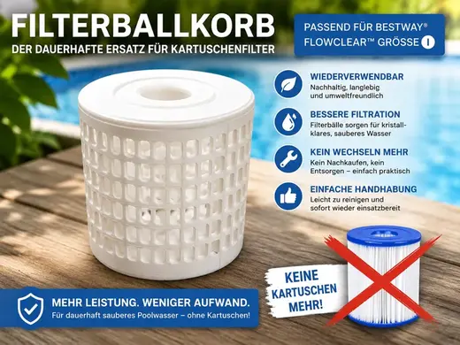 Bestway Größe I / 1 Filterball-Korb