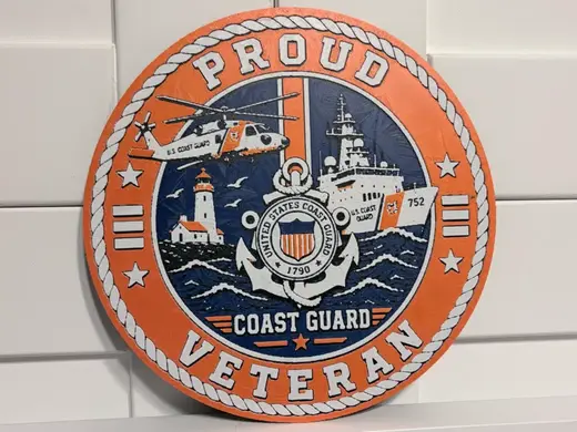 Proud Coast Guard Veteran HueForge