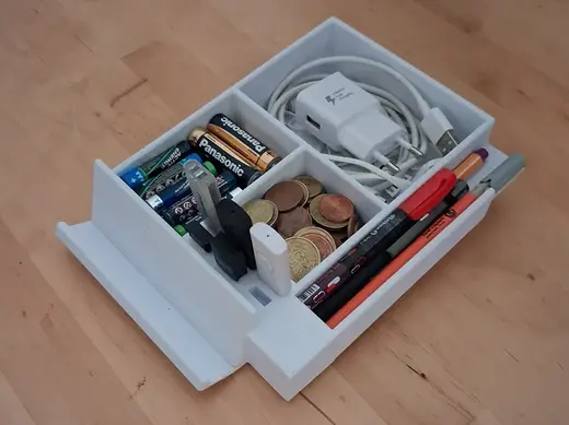 Desk Organizer, Pen Holder, Phone Stand, USB Slots