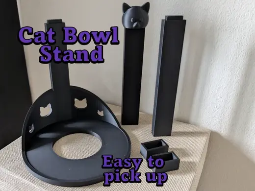 Cat Food Bowl Stand