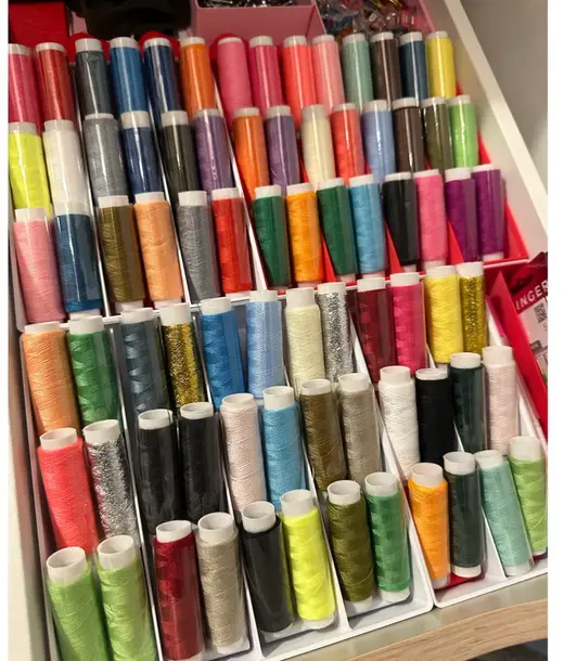Sewing bobbins display kit -- Gridfinity fit