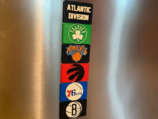 NBA East Atlantic Standings Magnet