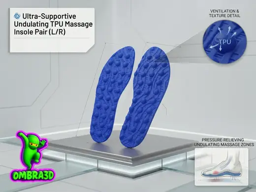 Perforated TPU Massage Insole (Left & Right)