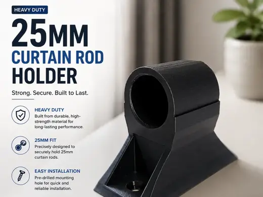 curtain rod holder 25mm
