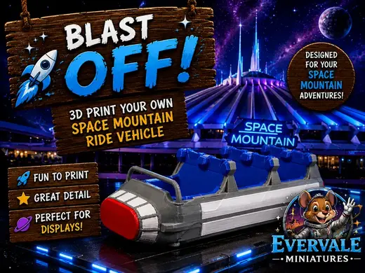 Classic Space Mountain Ride Vehicle | Fan Art