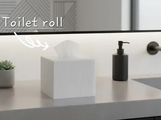 Roll block - Toilet paper tissue box