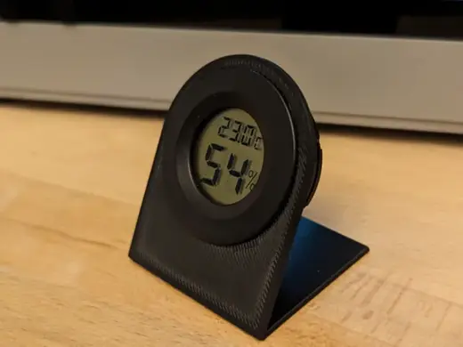 Customizable thermometer hygrometer stand