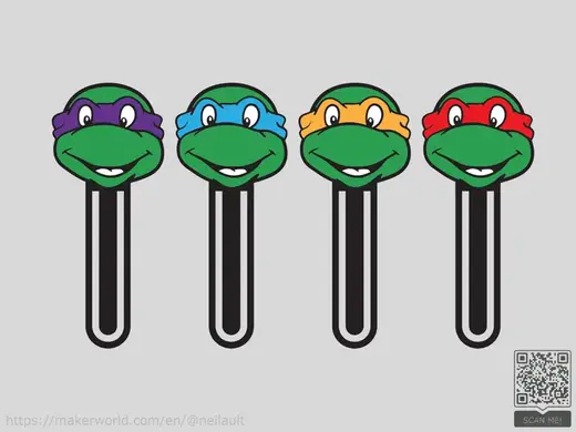 Teenage Mutant Ninja Turtles Bookmarks
