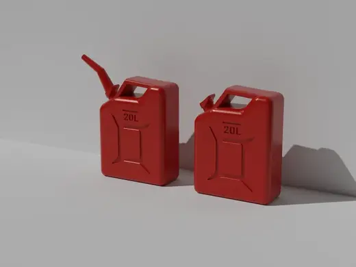 Miniature 20L Jerry Can with optional spout 1:18