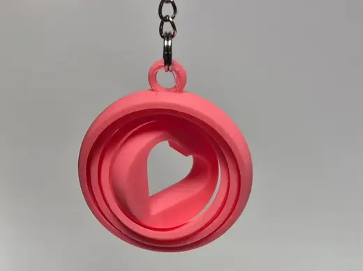 Heart Gyro Fidget Keychain Free to sell