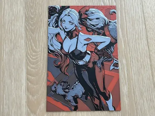 Harley Quinn White + Black + Red