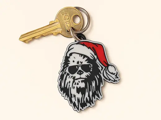 Chewbacca keychain, star wars