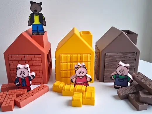 De wolf en de 3 biggetjes