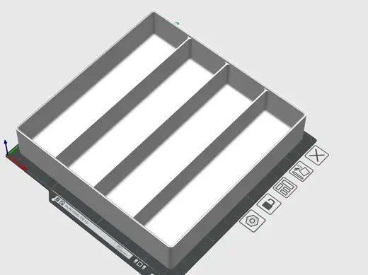 4x4 Gridfinity bin for alex drawer fit sewing kit