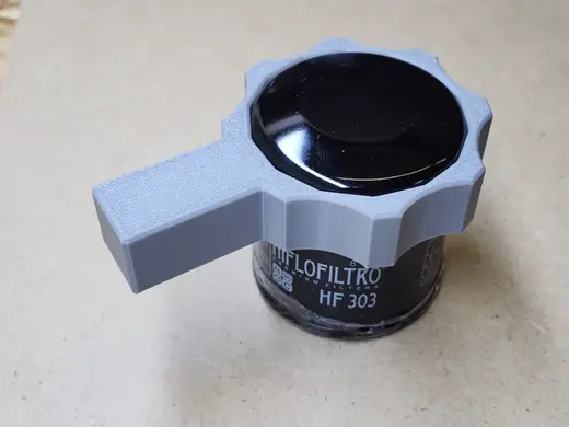 Motorcycle oil filter tool. (HF303)